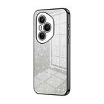 For Honor 400 Pro Global 160.8mm Gradient Glitter Powder Electroplated Phone Case(Black)