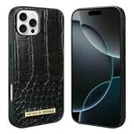 For iPhone 16 Pro Max VIETAO Alligator Texture PU Phone Case(Black)