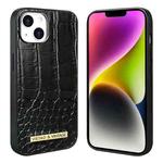 For iPhone 14 Plus VIETAO Alligator Texture PU Phone Case(Black)