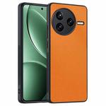 For Redmi K80 / Poco F7 Pro Ultra-thin Plain Skin Leather Phone Case(Orange)