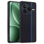 For Redmi K80 / Poco F7 Pro Ultra-thin Carbon Fiber Texture Printing Phone Case(Black Blue)
