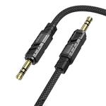 Borofone BL22 3.5mm Zinc Alloy Dignity AUX Audio Cable, Length:1m(Black)