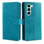 For Infinix Hot 50 5G Calf Texture Buckle Flip Leather Phone Case(Light Blue)