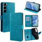 For Infinix Hot 60 Pro 4G Calf Texture Buckle Flip Leather Phone Case(Light Blue)