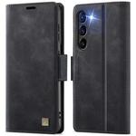 For Samsung Galaxy S23+ 5G AutSpace A11 Side Buckle MagSafe Magnetic RFID Phone Leather Case(Black)