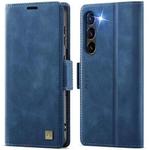 For Samsung Galaxy S23+ 5G AutSpace A11 Side Buckle MagSafe Magnetic RFID Phone Leather Case(Blue)
