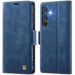 For Samsung Galaxy S24 5G AutSpace A11 Side Buckle MagSafe Magnetic RFID Phone Leather Case(Blue)