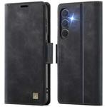 For Samsung Galaxy S24 FE 5G AutSpace A11 Side Buckle MagSafe Magnetic RFID Phone Leather Case(Black)