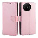 For TCL 50 XL Calf Texture Buckle Flip Leather Phone Case(Rose Gold)