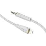 Borofone BL23 3.5mm to 8 Pin Refinado AUX Audio Cable, Length:1m(Gray)