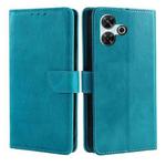 For Redmi 13 4G Calf Texture Buckle Flip Leather Phone Case(Light Blue)