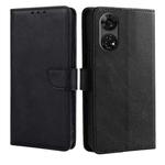 For ZTE Anshin Family Calf Texture Buckle Flip Leather Phone Case(Black)