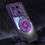 For Xiaomi 15 360 Holder MagSafe Acrylic Hybrid TPU Phone Case(Purple)