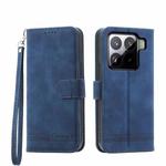 For Xiaomi 15 Dierfeng Dream Line TPU Hybrid PU Leather Phone Case(Blue)