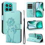 For Honor X8c 4G Global Dandelion Embossed Pattern Flip Leather Phone Case(Green)