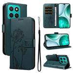 For Honor X8c 4G Global Dandelion Embossed Pattern Flip Leather Phone Case(Blue)