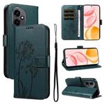 For Honor 400 Global 156.5mm Dandelion Embossed Pattern Flip Leather Phone Case(Blue)