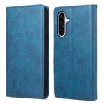 For Samsung Galaxy A26 5G Business Solid Color Magnetic RFID Leather Phone Case(Blue)