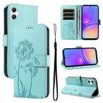 For Samsung Galaxy A06 5G / 4G Dandelion Embossed Pattern Flip Leather Phone Case(Green)
