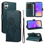 For Samsung Galaxy A07 5G Dandelion Embossed Pattern Flip Leather Phone Case(Blue)