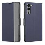 For Fujitsu Arrows We2 Plus Twill Texture Side Button Leather Phone Case(Blue)