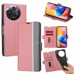 For TCL 60R 5G Twill Texture Side Button Leather Phone Case(Pink)