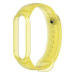 For Xiaomi Mi Band 5 TPU Translucent Silicone Watch Band(Yellow)