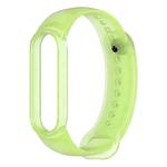 For Xiaomi Mi Band 5 TPU Translucent Silicone Watch Band(Lime)