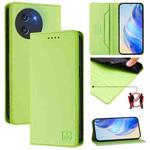 For DOOGEE Note 59 / Note 59 Pro RC01 Dual-Folded Magnetic Suction RFID Leather Phone Case(Grass Green)