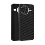 For Redmi K80 Pro ABEEL C Carbon Fiber Series 6D Micro Relief MagSafe Phone Case(Black)