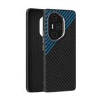 For Honor 300 Ultra ABEEL C Carbon Fiber Series 6D Micro Relief MagSafe Phone Case(Black Blue)