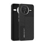 For Redmi K80 Pro ABEEL 6D Micro Relief MagSafe Magnetic Phone Case(Carbon Fiber Black)