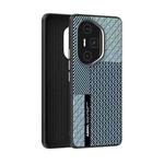 For Honor 300 Ultra ABEEL 6D Micro Relief MagSafe Magnetic Phone Case(Carbon Fiber Blue)