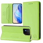 For ASUS ROG Phone 9 / 9 Pro RC01 Dual-Folded Magnetic Suction RFID Leather Phone Case(Grass Green)