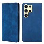 For Samsung Galaxy S25 Ultra 5G Skin Feel Magnetic Leather Phone Case(Blue)