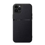 For iPhone 11 Pro Litchi Leather Magnetic Full Coverage Shockproof Phone Case(Black)