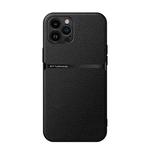 For iPhone 12 Pro Litchi Leather Magnetic Full Coverage Shockproof Phone Case(Black)