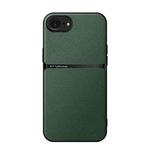 For iPhone 16e Litchi Leather Magnetic Full Coverage Shockproof Phone Case(Green)