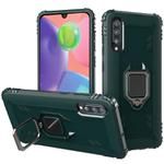 For Wiko View 4 / View 4 Lite Carbon Fiber Protective Case with 360 Degree Rotating Ring Holder(Green)