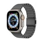 For Apple Watch 46mm / 49mm / 45mm / 44mm Bamboo Norman Buckle Titanium Alloy Watch Band(Slate)