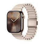 For Apple Watch 42mm / 41mm / 40mm / 38mm Bamboo Norman Buckle Titanium Alloy Watch Band(Gold)