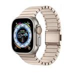 For Apple Watch 46mm / 49mm / 45mm / 44mm Bamboo Norman Buckle Stainless Steel Watch Band(Gold)