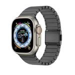 For Apple Watch 46mm / 49mm / 45mm / 44mm Bamboo Norman Buckle Stainless Steel Watch Band(Slate)