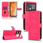 For Cubot P90 Skin Feel Magnetic Flip Leather Phone Case(Rose Red)