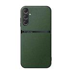 For Samsung Galaxy S24 FE 5G Litchi Leather Magnetic Full Coverage Shockproof Phone Case(Green)