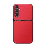 For Samsung Galaxy S24 5G Litchi Leather Magnetic Full Coverage Shockproof Phone Case(Red)