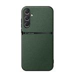 For Samsung Galaxy S24+ 5G Litchi Leather Magnetic Full Coverage Shockproof Phone Case(Green)