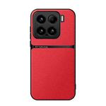 For Xiaomi 15 Litchi Leather Magnetic Full Coverage Shockproof Phone Case(Red)