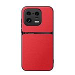 For Xiaomi 13 Pro Litchi Leather Magnetic Full Coverage Shockproof Phone Case(Red)