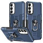 For Samsung Galaxy A05s Ring Holder Armor Hybrid Phone Case(Blue)